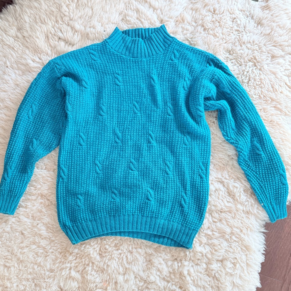 Vintage TEAL Pendleton pullover sweater - image 4